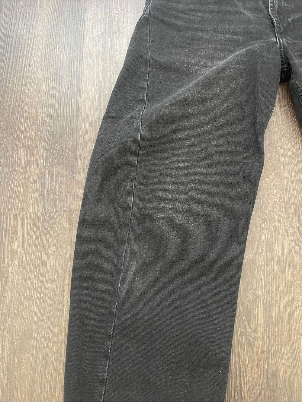 Denim&Co Black Relaxed Tapered Jeans